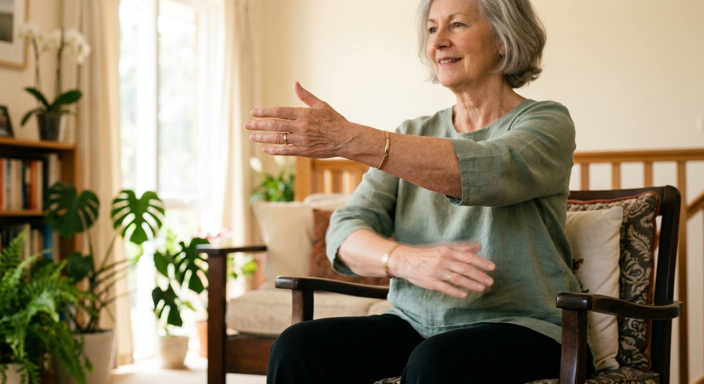 Chair tai chi core arm movements